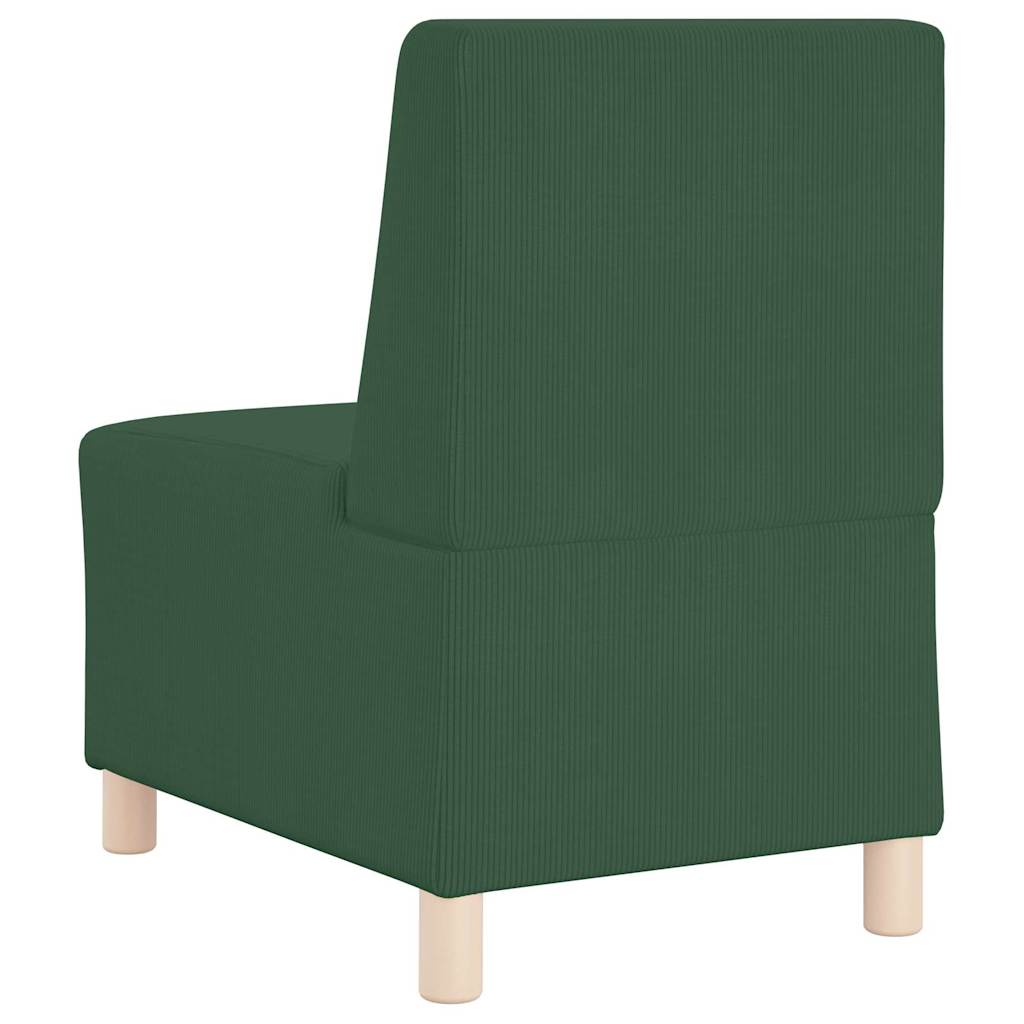 Modular Sofa Unit Armless 2 pcs Jungle Green 55 x 74 x 82 cm